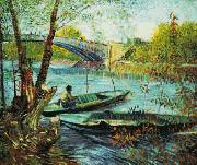 Vincent Van Gogh Fishing in the Spring, Pont de Clichy China oil painting reproduction